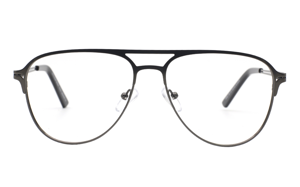 Double Bridge Oval Eyeglasses 55-15