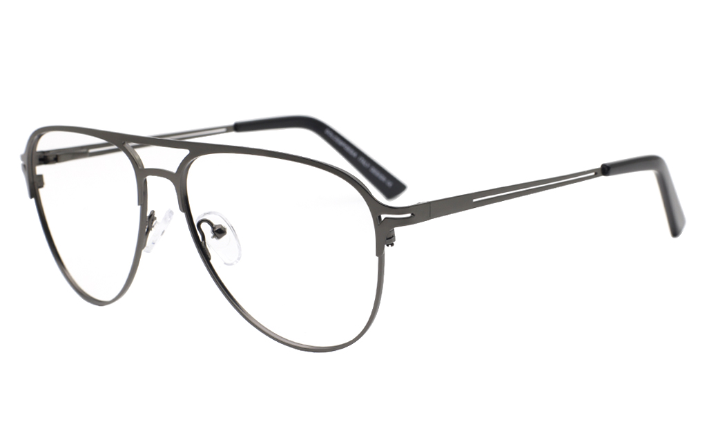 Double Bridge Oval Eyeglasses 55-15