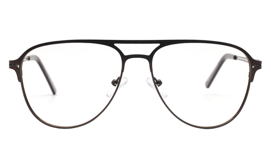 Double Bridge Oval Eyeglasses 55-15