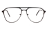 Double Bridge Oval Eyeglasses 55-15