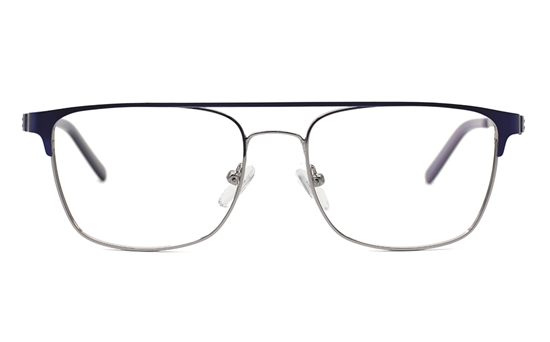 Matte Black Double Bridge Lightweight Low Bridge Fit Ultem Eyeglasses