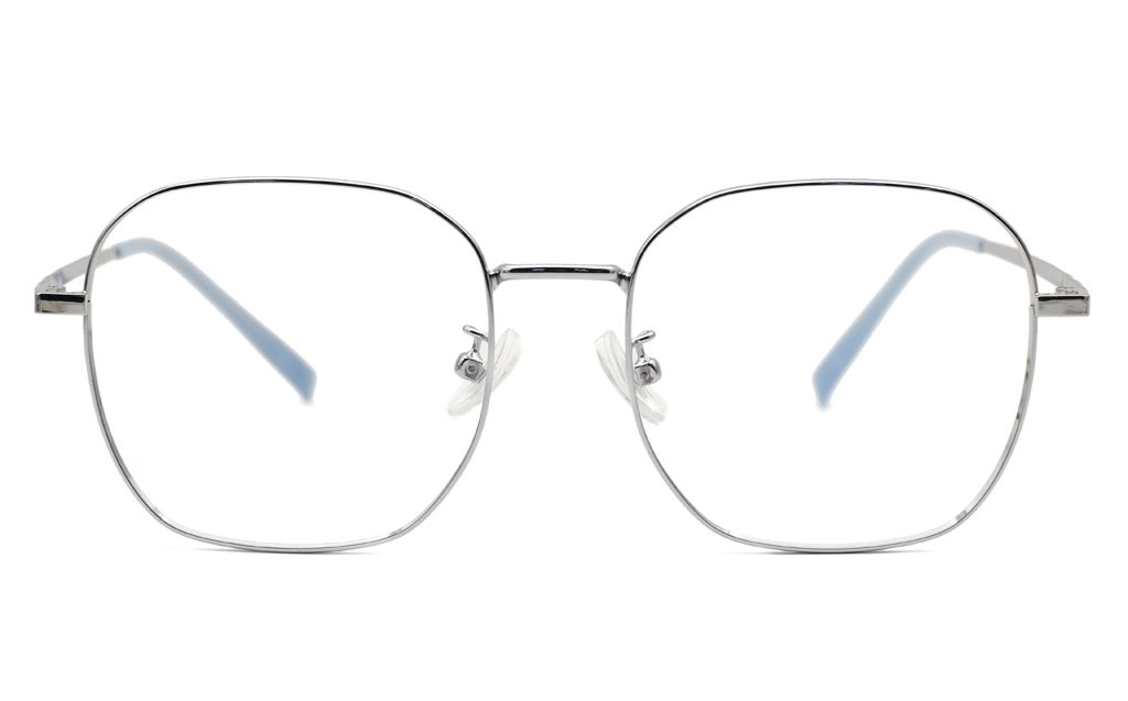 Square Titanium Metal Eyeglasses