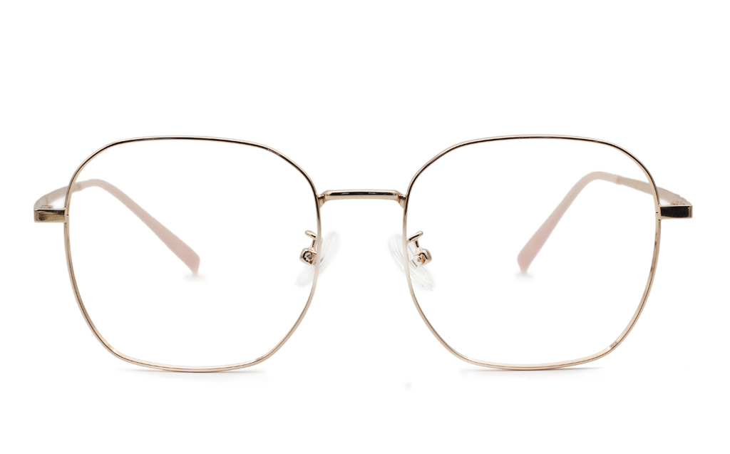 Square Titanium Metal Eyeglasses