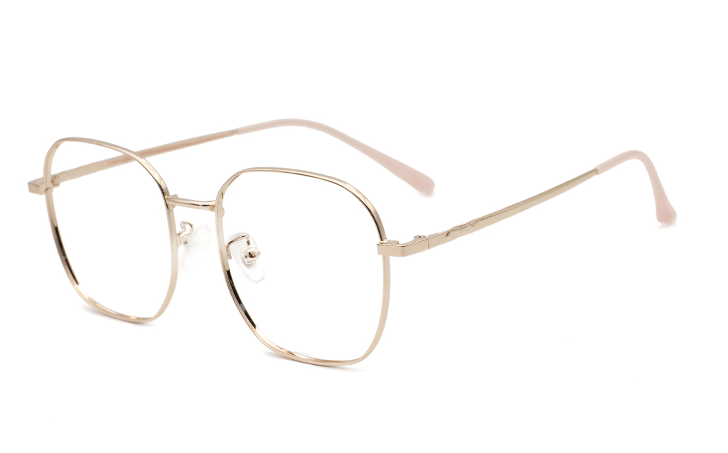 Square Titanium Metal Eyeglasses