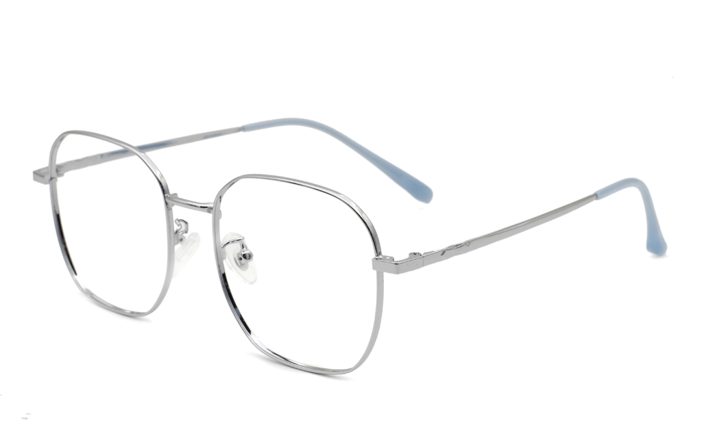 Square Titanium Metal Eyeglasses
