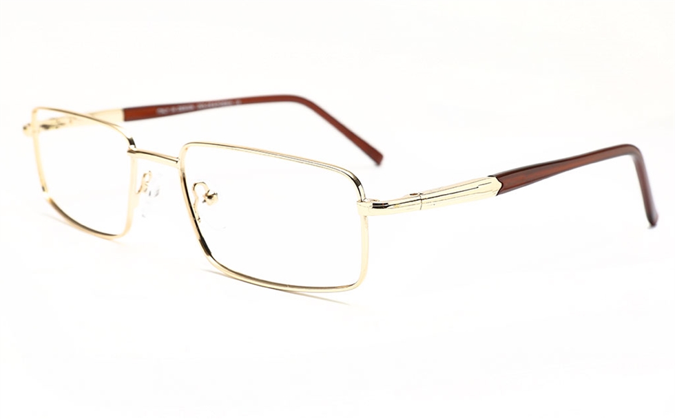 Men Rectangle Metal Eyeglasses Frame