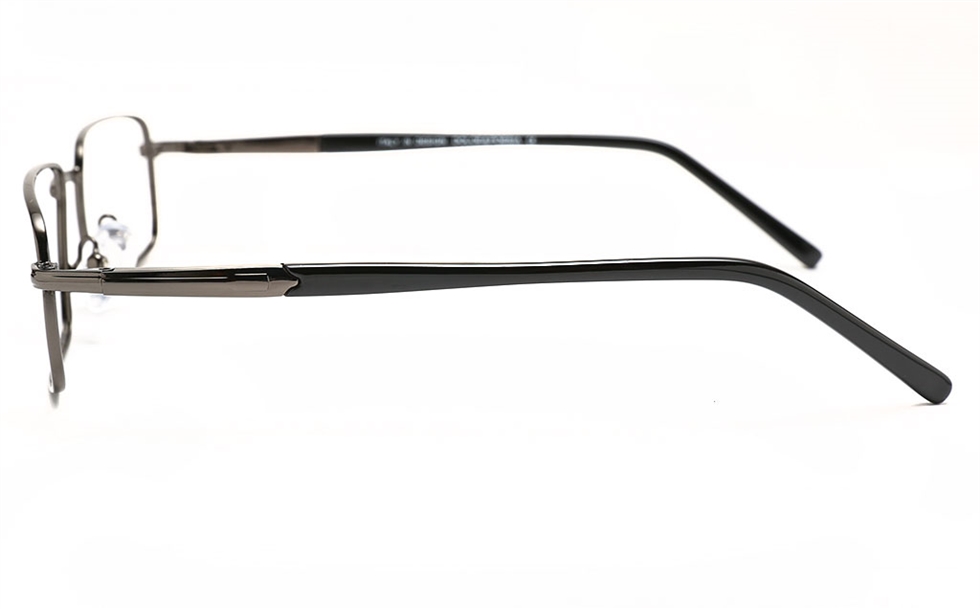 Men Rectangle Metal Eyeglasses Frame