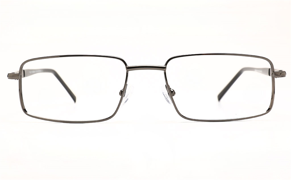 Men Rectangle Metal Eyeglasses Frame