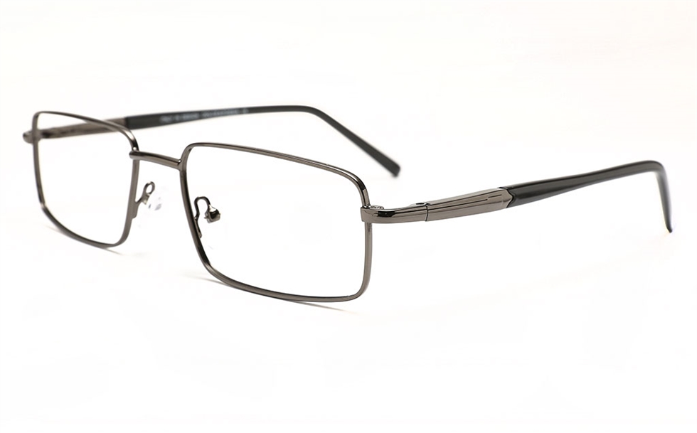 Men Rectangle Metal Eyeglasses Frame