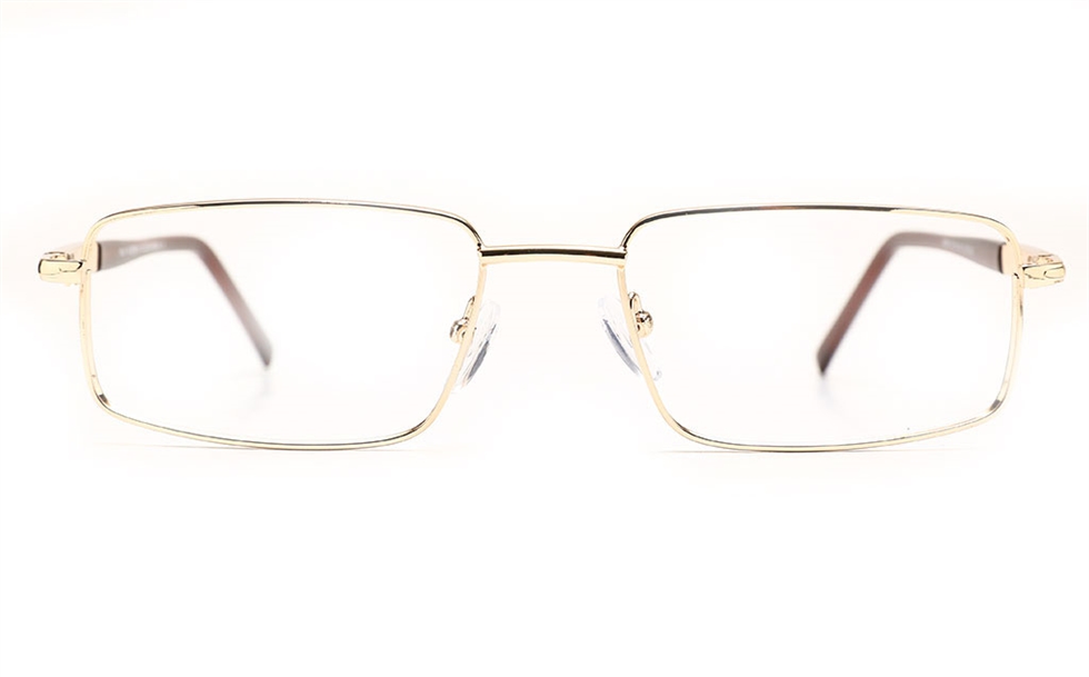 Men Rectangle Metal Eyeglasses Frame