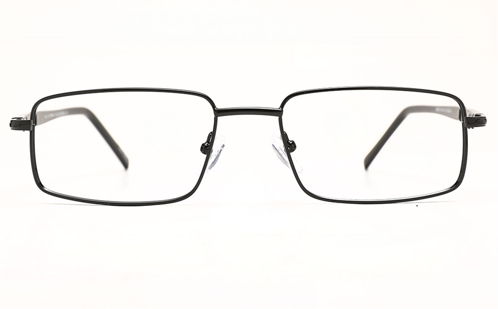 Men Rectangle Metal Eyeglasses Frame