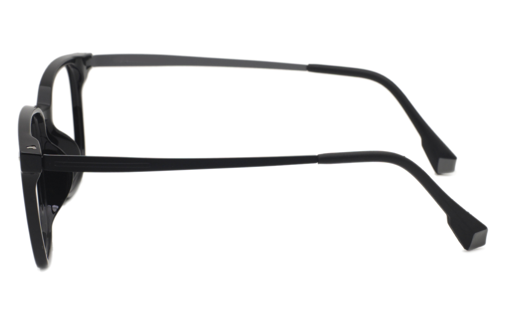 Combination Plastic Metal eyeglasses frame