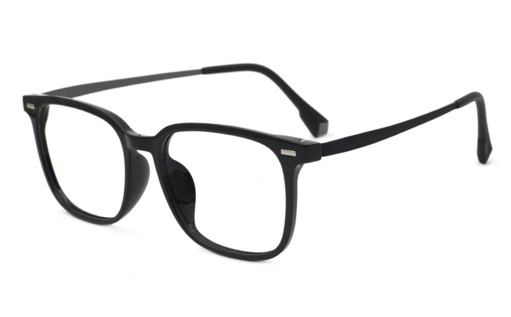 Combination Plastic Metal eyeglasses frame