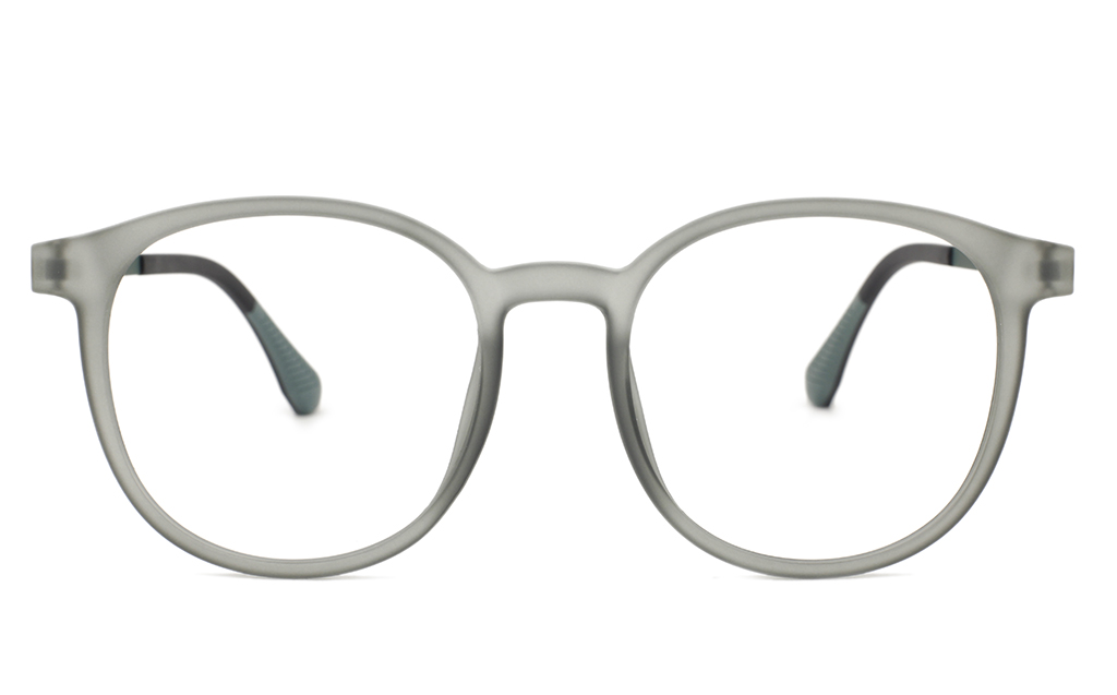 Round Plastic with metal Eyeglasses