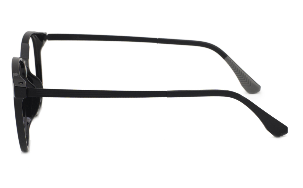 Round Plastic with metal Eyeglasses