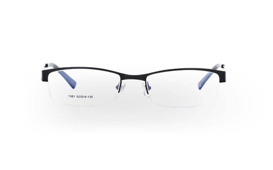 1381 Stainless Steel Mens&Womens Half Rim Optical Glasses