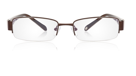 Vista First 1065 Stainless Steel/ZYL Half Rim Mens Optical Glasses