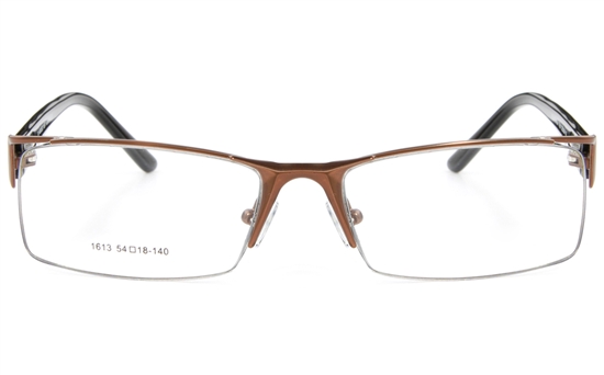 Vista First 1613 Stainless Steel Semi-rimless Mens Optical Glasses