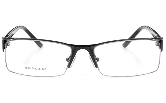 Vista First Stainless Steel Semi-rimless Mens Optical Glasses