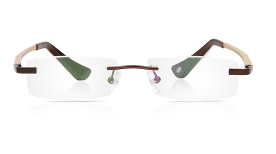 Vista First 1081 Stainless Steel Rimless Womens Optical Glasses