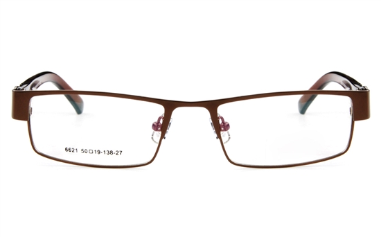 Poesia 6621 Stainless Steel Mens&Womens Full Rim Optical Glasses