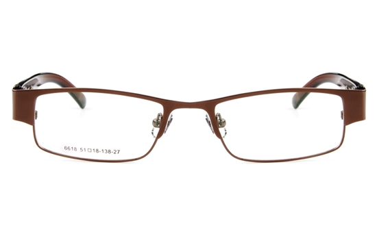 Poesia 6618 Stainless Steel Mens&Womens Full Rim Optical Glasses