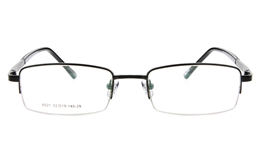 Poesia 6021 Stainless Steel Mens Womens Semi-rimless Optical Glasses for Fashion,Classic,Sport,Nose Pads Bifocals