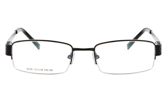 Poesia 6028 Stainless Steel Mens&Womens Semi-rimless Optical Glasses