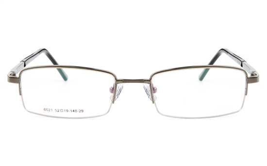 Poesia 6021 Stainless Steel Mens&Womens Semi-rimless Optical Glasses