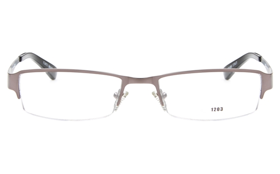 E1203 Stainless Steel Mens&Womens Semi-rimless Square Optical Glasses E1203 Stainless Steel Mens&Womens Semi-rimless Square Optical Glasses