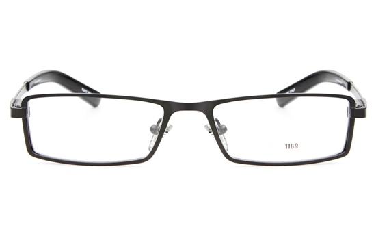 E1169 Stainless Steel Mens&Womens Full Rim Square Optical Glasses