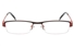 10035 Stainless Steel Womens Semi-rimless Square Optical Glasses