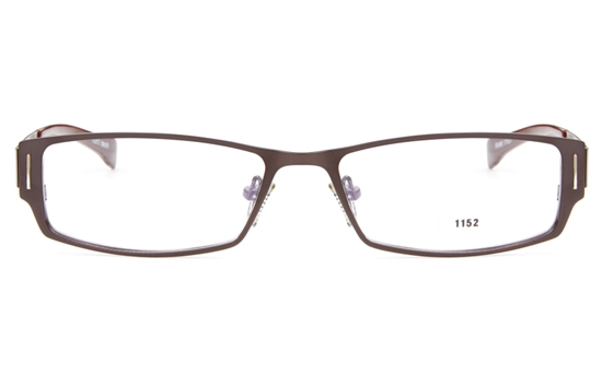 E1152 Stainless Steel Mens Full Rim Square Optical Glasses