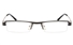 10052 Stainless Steel Womens Semi-rimless Square Optical Glasses