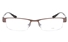 E1193 Stainless Steel/ZYL Mens&Womens Semi-rimless Square Optical Glasses
