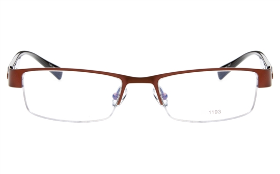E1193 Stainless Steel/ZYL Mens&Womens Semi-rimless Square Optical Glasses E1193 Stainless Steel/ZYL Mens&Womens Semi-rimless Square Optical Glasses