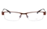 E1193 Stainless Steel/ZYL Mens&Womens Semi-rimless Square Optical Glasses