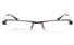 10052 Stainless Steel Womens Semi-rimless Square Optical Glasses