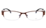 E1147 Stainless Steel/ZYL Mens Semi-rimless Square Optical Glasses