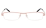 10035 Stainless Steel Womens Semi-rimless Square Optical Glasses