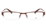 E1203 Stainless Steel Mens&Womens Semi-rimless Square Optical Glasses