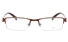 E1191 Stainless Steel/ZYL Mens&Womens Semi-rimless Square Optical Glasses