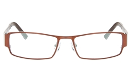 Z6618 Stainless Steel/TR90 Mens Full Rim Square Optical Glasses for Classic,Nose Pads Bifocals