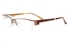 T2008 Stainless Steel/ZYL Mens&Womens Semi-rimless Square Optical Glasses ProductViewEntity