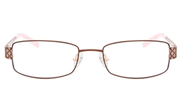 SJ037 Stainless Steel Womens Full Rim Square Optical Glasses for Fashion,Classic,Nose Pads Bifocals