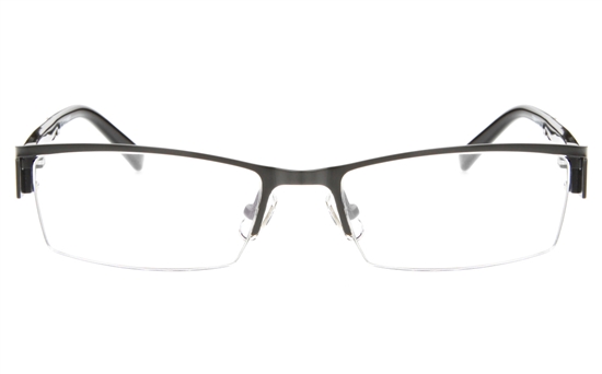 T2008 Stainless Steel/ZYL Mens&Womens Semi-rimless Square Optical Glasses T2008 Stainless Steel/ZYL Mens&Womens Semi-rimless Square Optical Glasses