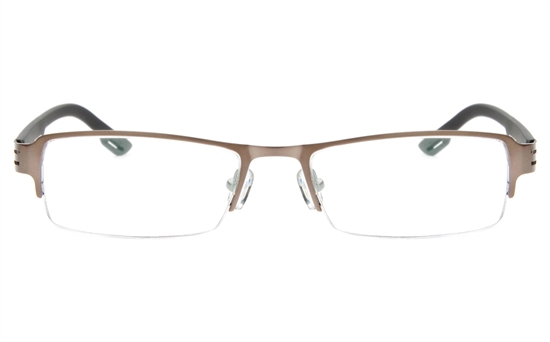Z6627 Stainless Steel/TR90 Mens&Womens Semi-rimless Square Optical Glasses