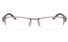 Z6627 Stainless Steel/TR90 Mens&Womens Semi-rimless Square Optical Glasses