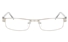 P8496 Stainless Steel/ZYL Mens&Womens Semi-rimless Square Optical Glasses