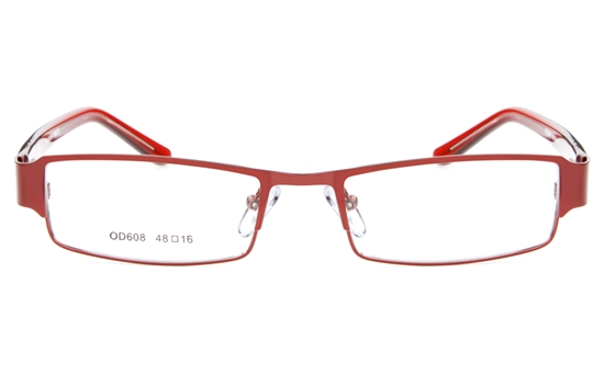QD608 Stainless Steel/ZYL Kids Full Rim Square Optical Glasses